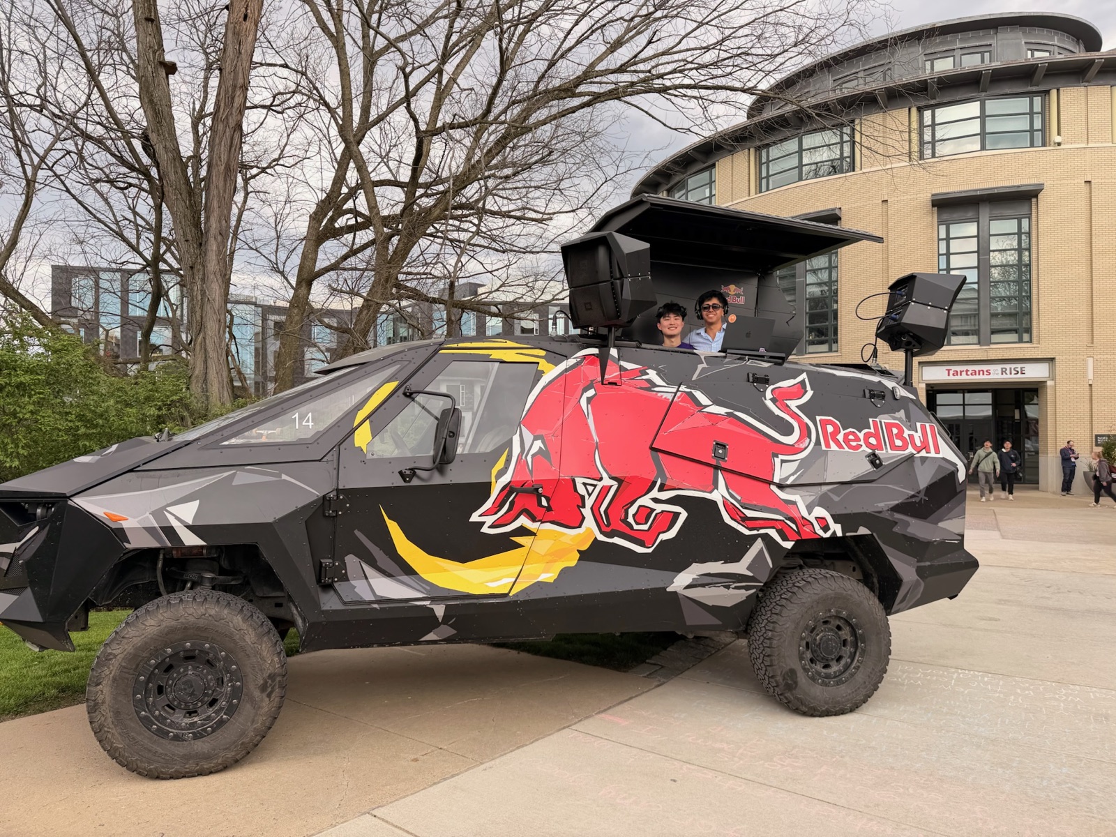Red Bull truck stage on the Cut at Carnegie Mellon